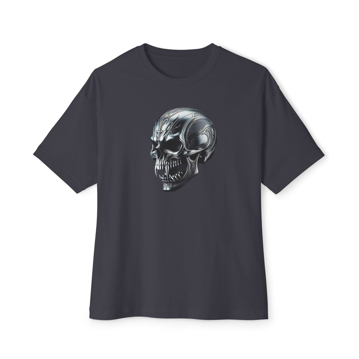 Gothic Metal Vampire Skull Unisex Tee
