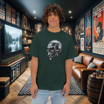 Gothic Metal Vampire Skull Unisex Tee