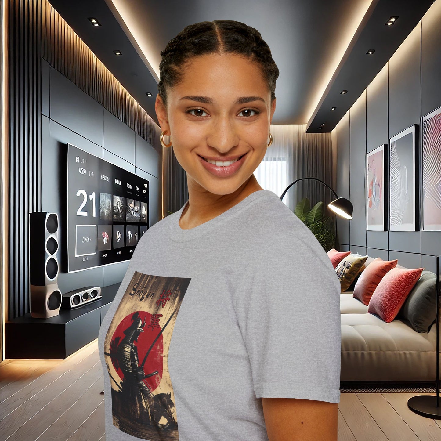 Vintage Samurai Shogun Graphic T-Shirt