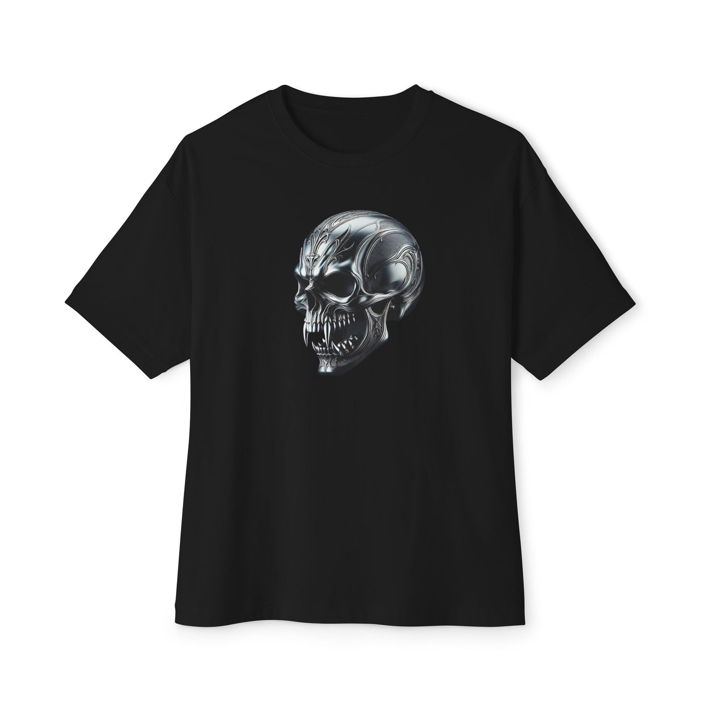 Gothic Metal Vampire Skull Unisex Tee