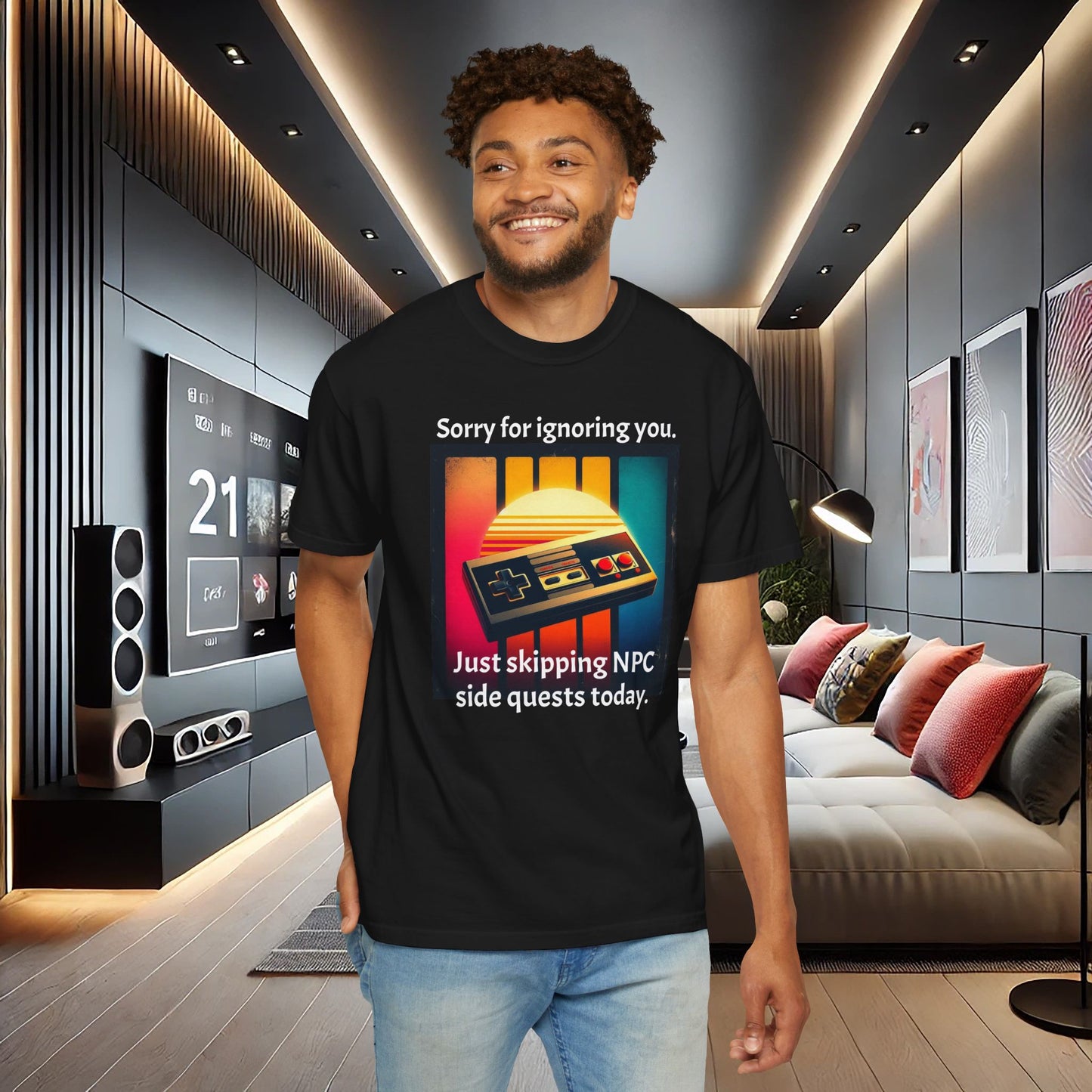 Sorry for Ignoring you Just skipping NPC side quests today - T-Shirt