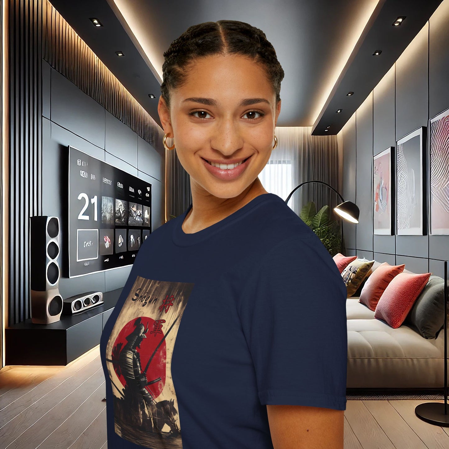 Vintage Samurai Shogun Graphic T-Shirt